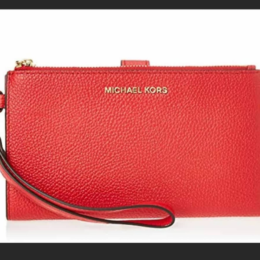 Red Michael Kors Wristlet- NEW